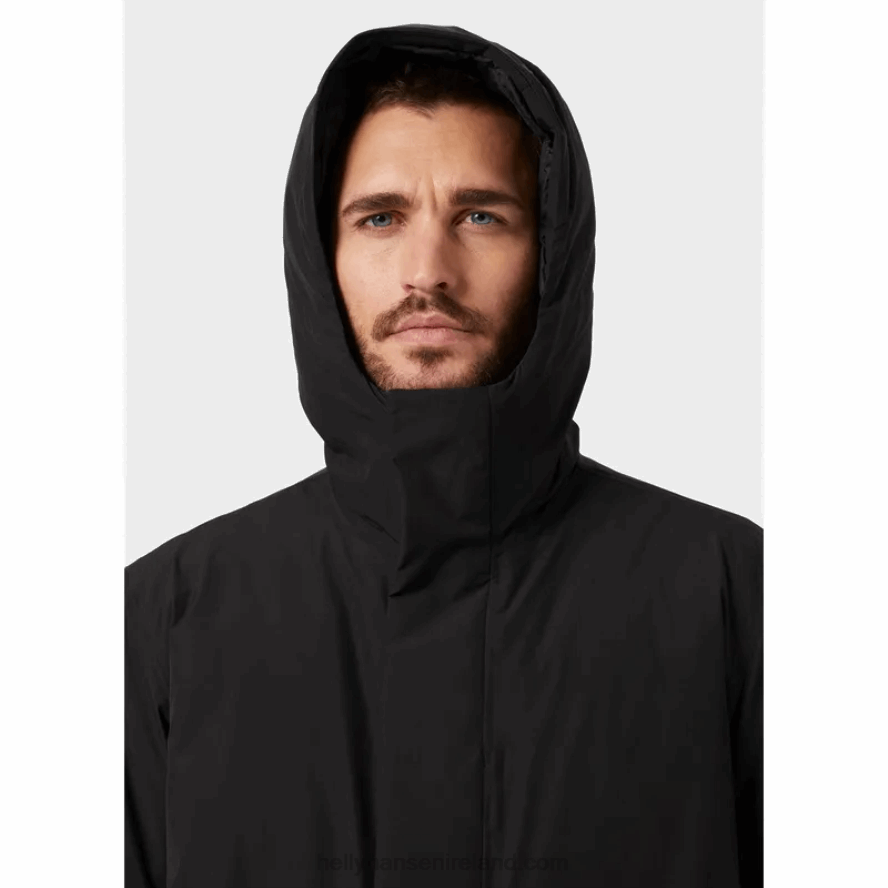 BLACK 8V222F350 Helly-Hansen MEN'S URBAN PROFESSIONAL DOWN COAT