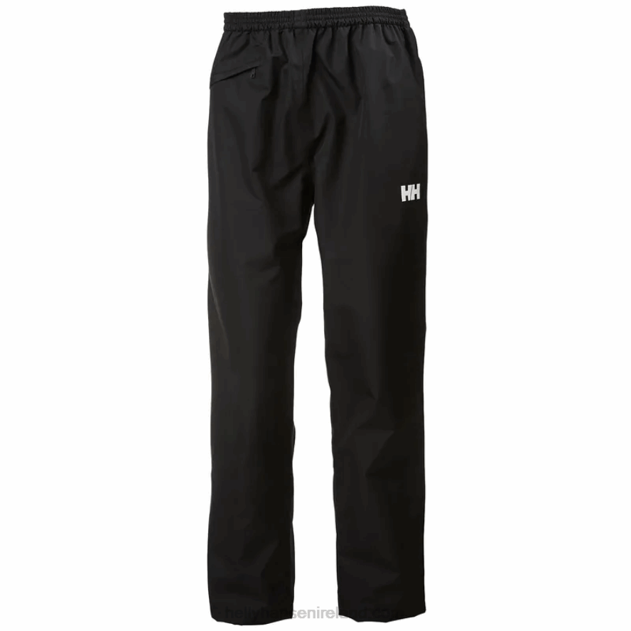 BLACK 8V222F657 Helly-Hansen MEN'S DUBLINER WATERPROOF PANTS