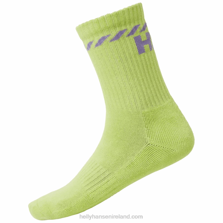 EBONY/JAD 8V222F1282 Helly-Hansen UNISEX COTTON SPORT SOCKS 3 PACK