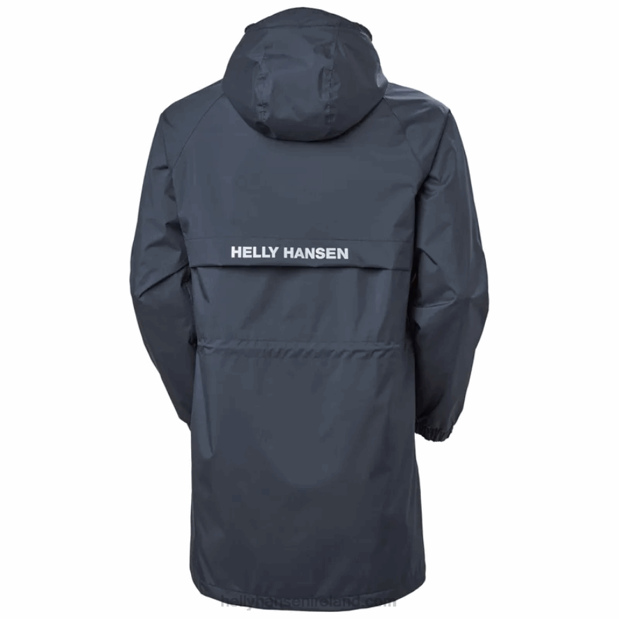 NAVY 8V222F274 Helly-Hansen MEN'S ACTIVE LONG COAT