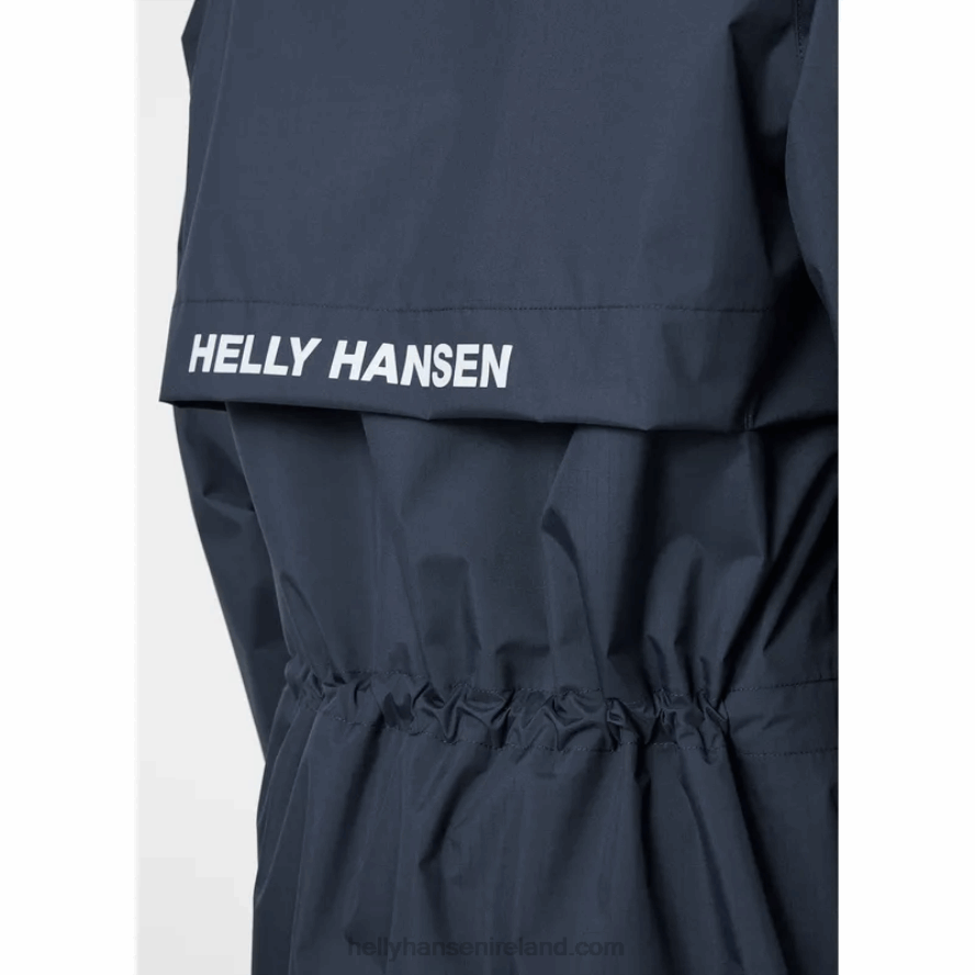 NAVY 8V222F274 Helly-Hansen MEN'S ACTIVE LONG COAT