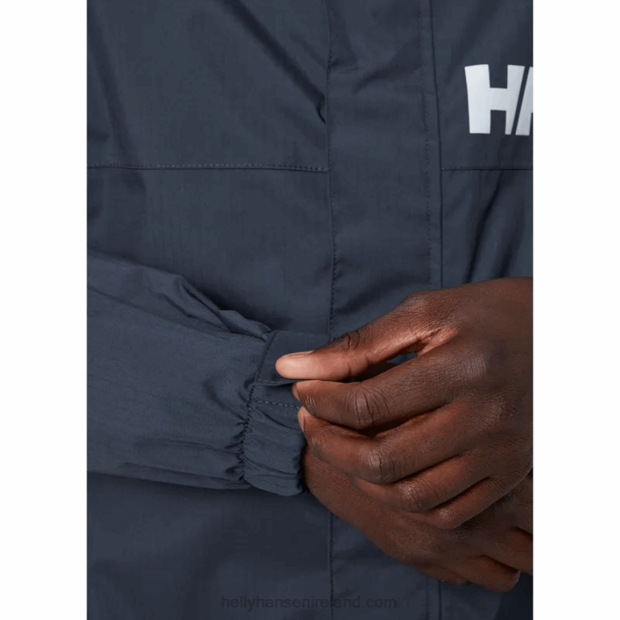 NAVY 8V222F274 Helly-Hansen MEN'S ACTIVE LONG COAT