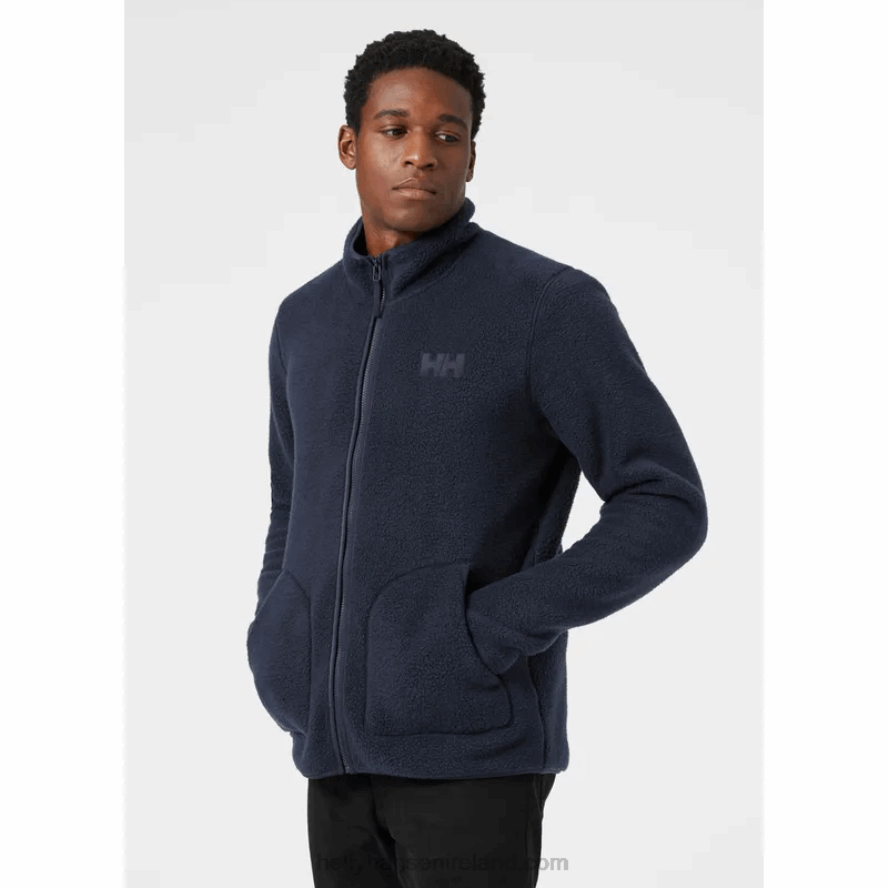 NAVY 8V222F313 Helly-Hansen MEN'S PANORAMA PILE FLEECE JACKET