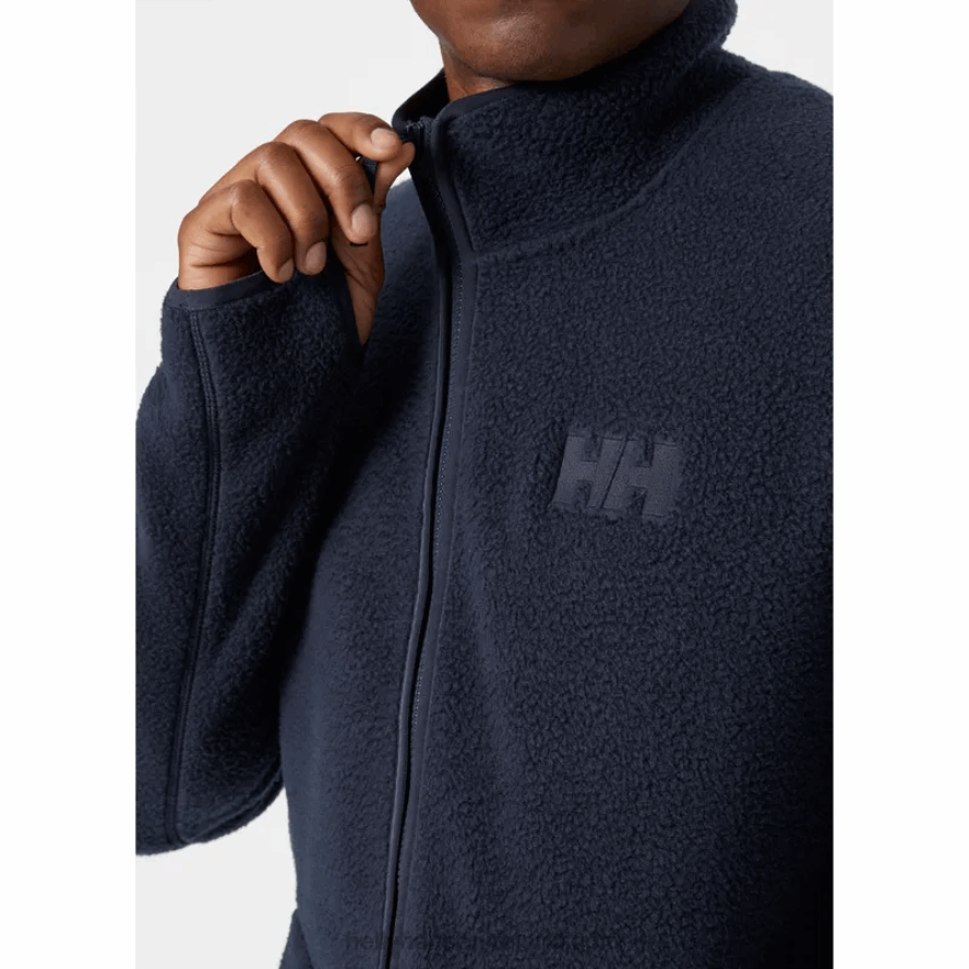 NAVY 8V222F313 Helly-Hansen MEN'S PANORAMA PILE FLEECE JACKET