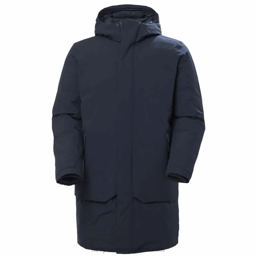 NAVY 8V222F351 Helly-Hansen MEN'S URBAN PROFESSIONAL DOWN COAT