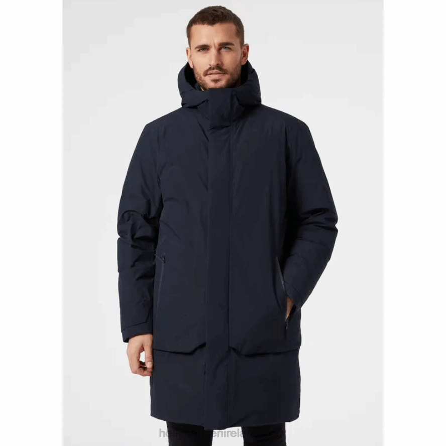 NAVY 8V222F351 Helly-Hansen MEN'S URBAN PROFESSIONAL DOWN COAT