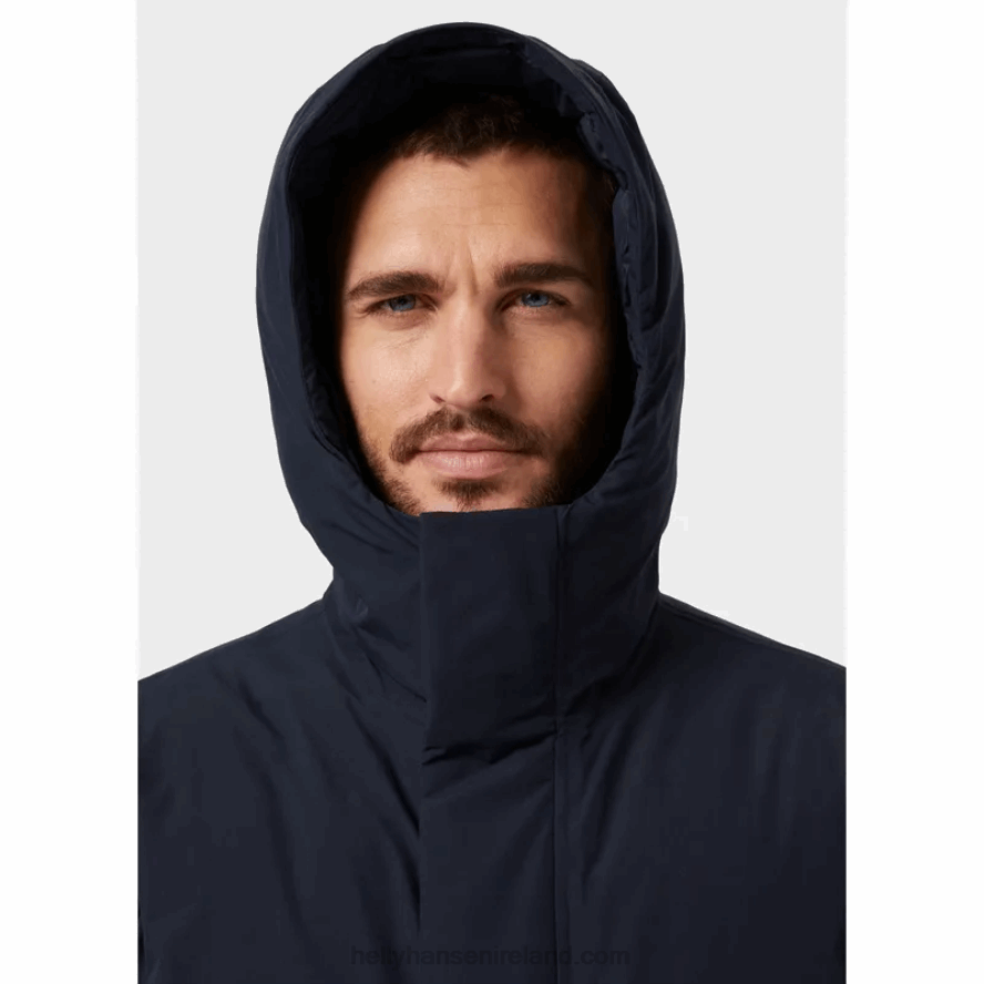 NAVY 8V222F351 Helly-Hansen MEN'S URBAN PROFESSIONAL DOWN COAT