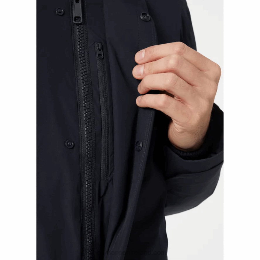 NAVY 8V222F351 Helly-Hansen MEN'S URBAN PROFESSIONAL DOWN COAT