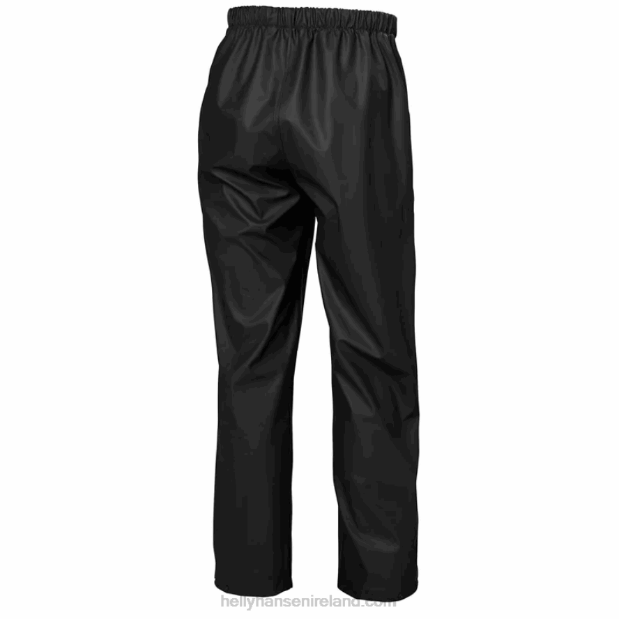 BLACK 8V222F1790 Helly-Hansen WOMEN'S MOSS RAIN PANTS