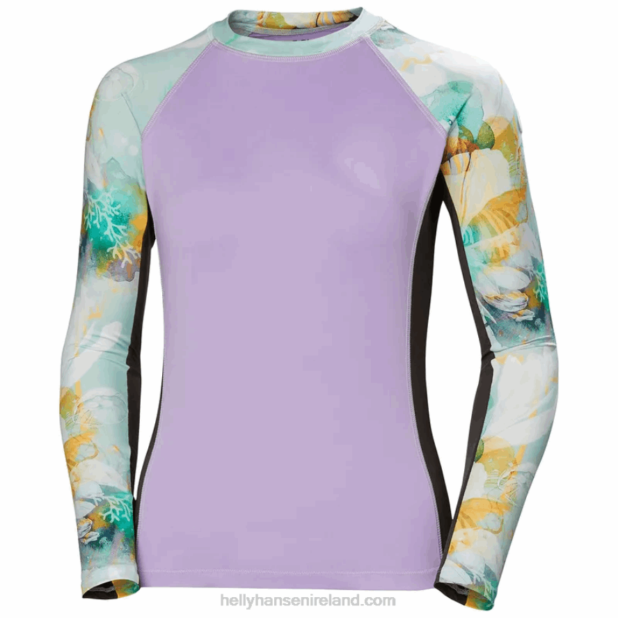 JADE ESRA/NAVY STRIPE 8V222F2721 Helly-Hansen WOMEN'S WATERWEAR RASHGUARD