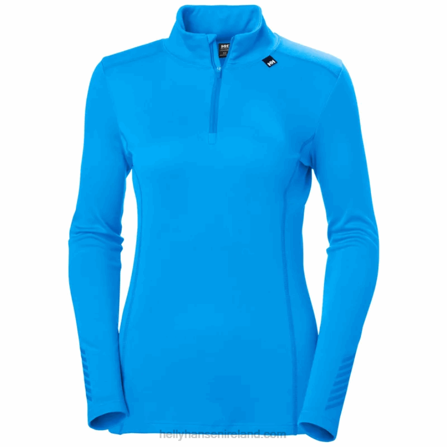 BLACK 8V222F2092 Helly-Hansen WOMEN'S LIFA MAX HALF-ZIP BASE LAYER