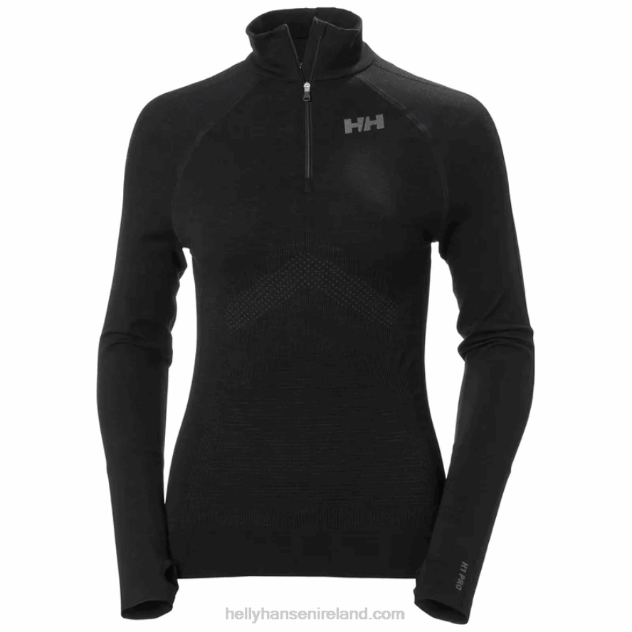 DEEP FJORD 8V222F2091 Helly-Hansen Women's H1 PRO LIFA Seamless Half-zip Base Layer