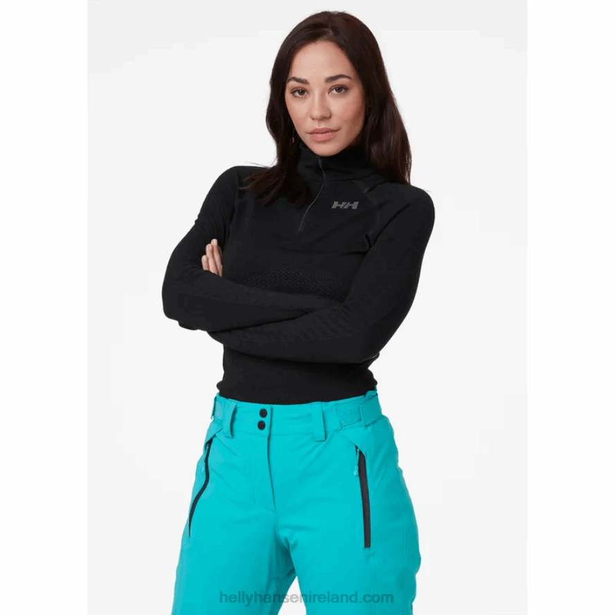 DEEP FJORD 8V222F2091 Helly-Hansen Women's H1 PRO LIFA Seamless Half-zip Base Layer