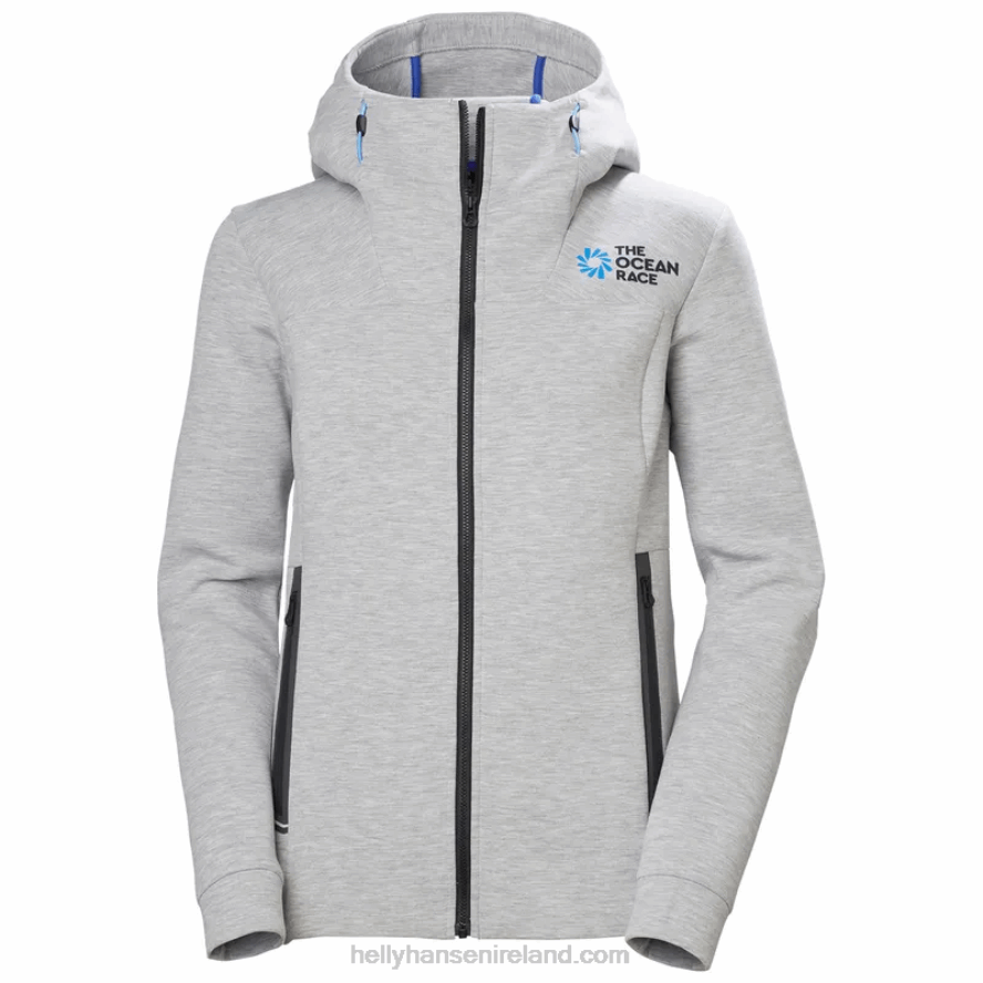 TERRACOTTA/EBONY/NAVY 8V222F2696 Helly-Hansen THE OCEAN RACE WOMEN'S HOODIE JACKET