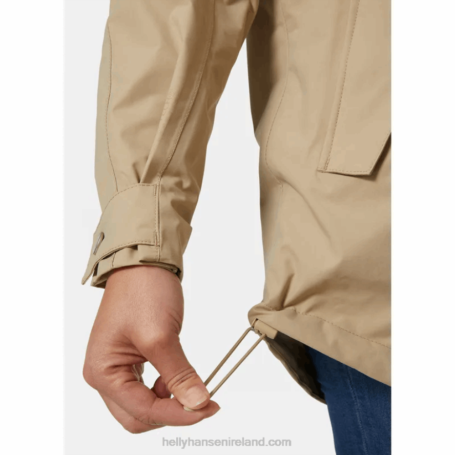 AZURITE/ESSENTIAL Y 8V222F2607 Helly-Hansen WOMEN'S VALENTIA RAINCOAT