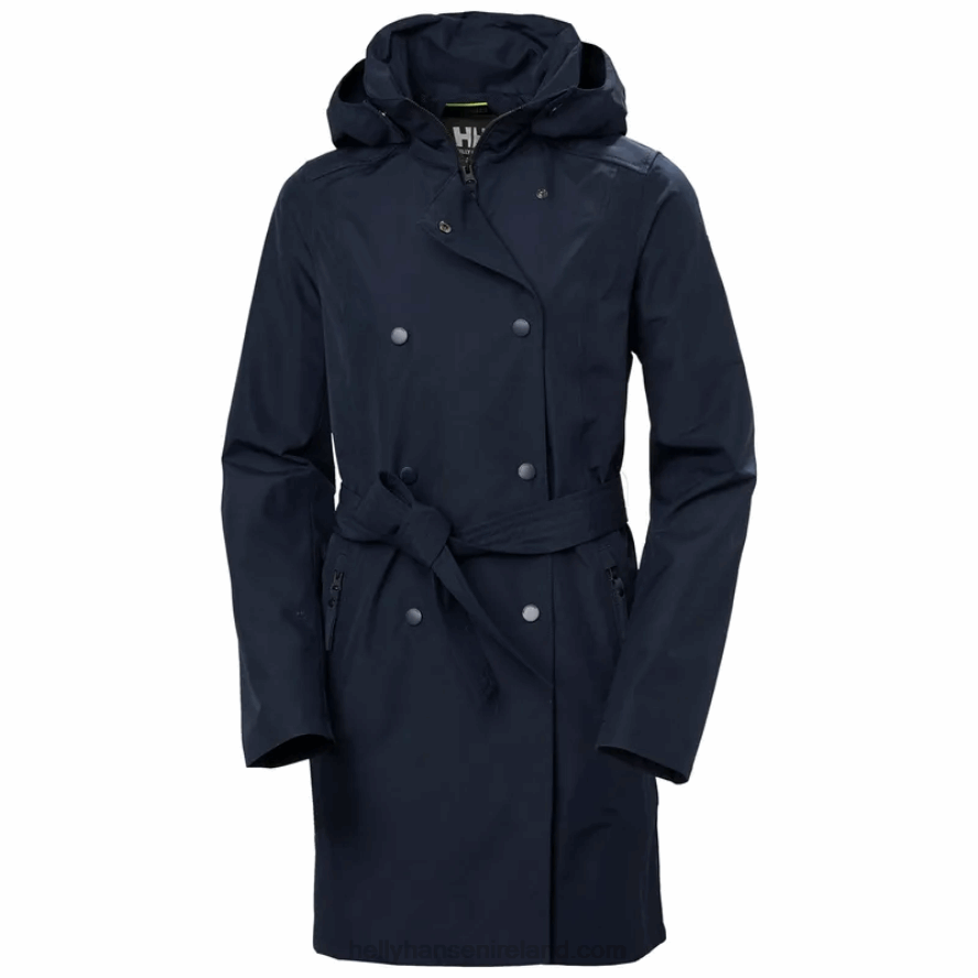 BLACK 8V222F1540 Helly-Hansen WOMEN'S WELSEY II TRENCH COAT