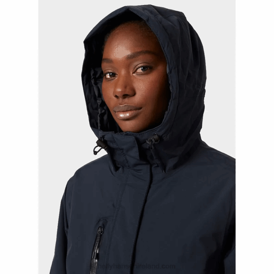 BLACK 8V222F1556 Helly-Hansen WOMEN'S ADORE INSULATED RAINCOAT
