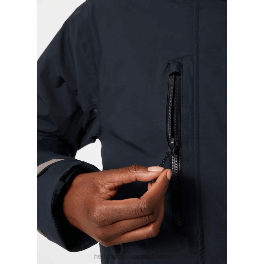 BLACK 8V222F1556 Helly-Hansen WOMEN'S ADORE INSULATED RAINCOAT