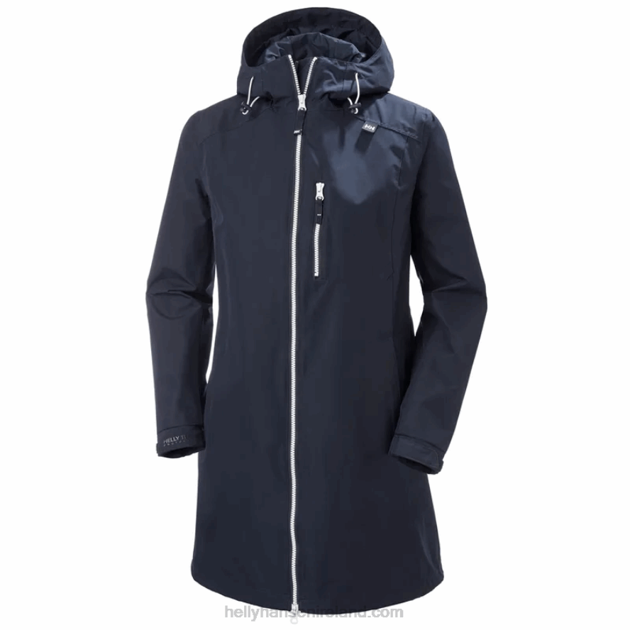 BLACK 8V222F1564 Helly-Hansen WOMEN'S LONG BELFAST JACKET