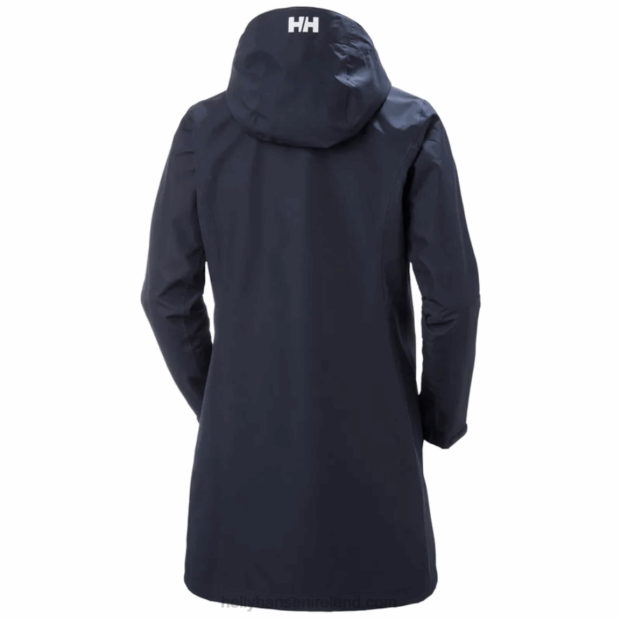 BLACK 8V222F1564 Helly-Hansen WOMEN'S LONG BELFAST JACKET