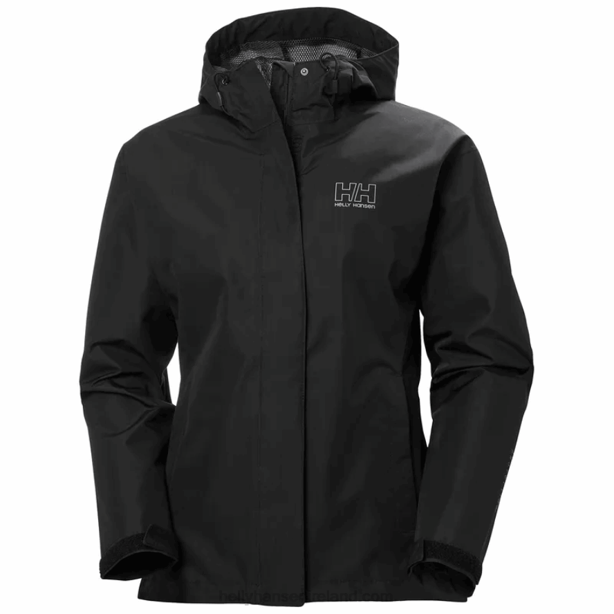 BLACK/NAVY 8V222F2622 Helly-Hansen WOMEN'S STRATOS RAIN JACKET