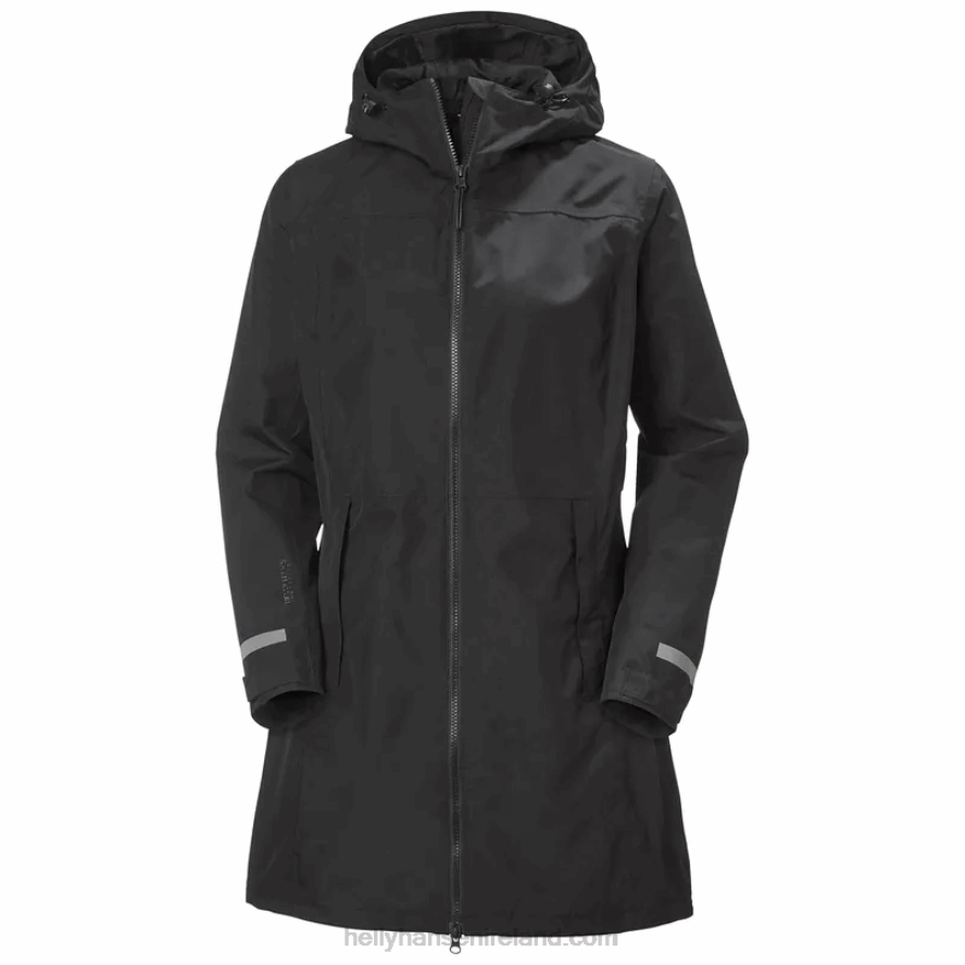 DEEP FJORD/BLACK 8V222F2620 Helly-Hansen WOMEN'S LISBURN RAINCOAT