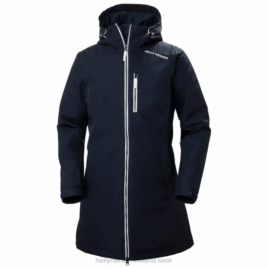 EBONY 8V222F1553 Helly-Hansen WOMEN'S BELFAST LONG WINTER JACKET