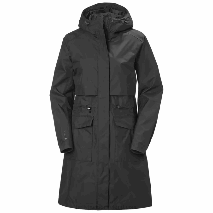 HH KHAKI/BLACK 8V222F2784 Helly-Hansen WOMEN'S LYNNWOOD RAINCOAT