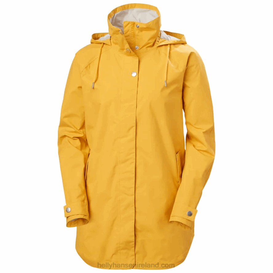 HH KHAKI/NIMBUS CLOU 8V222F2609 Helly-Hansen WOMEN'S VALENTIA RAINCOAT