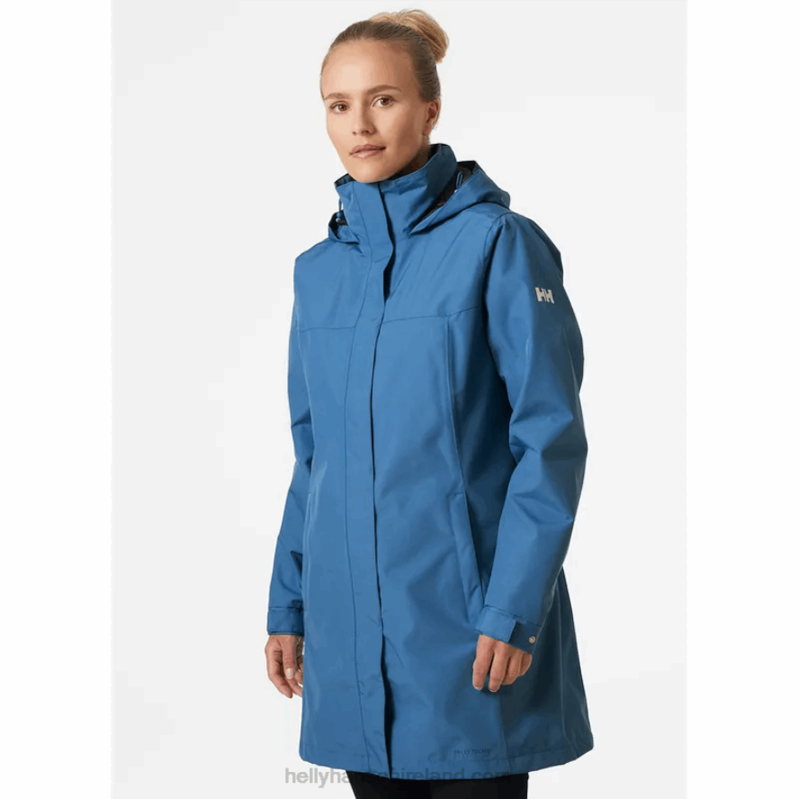 NAVY 8V222F1541 Helly-Hansen WOMEN'S ADEN LONG RAIN JACKET