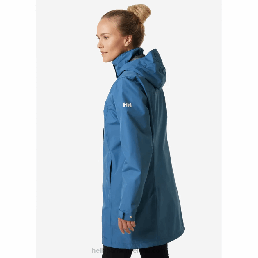 NAVY 8V222F1541 Helly-Hansen WOMEN'S ADEN LONG RAIN JACKET
