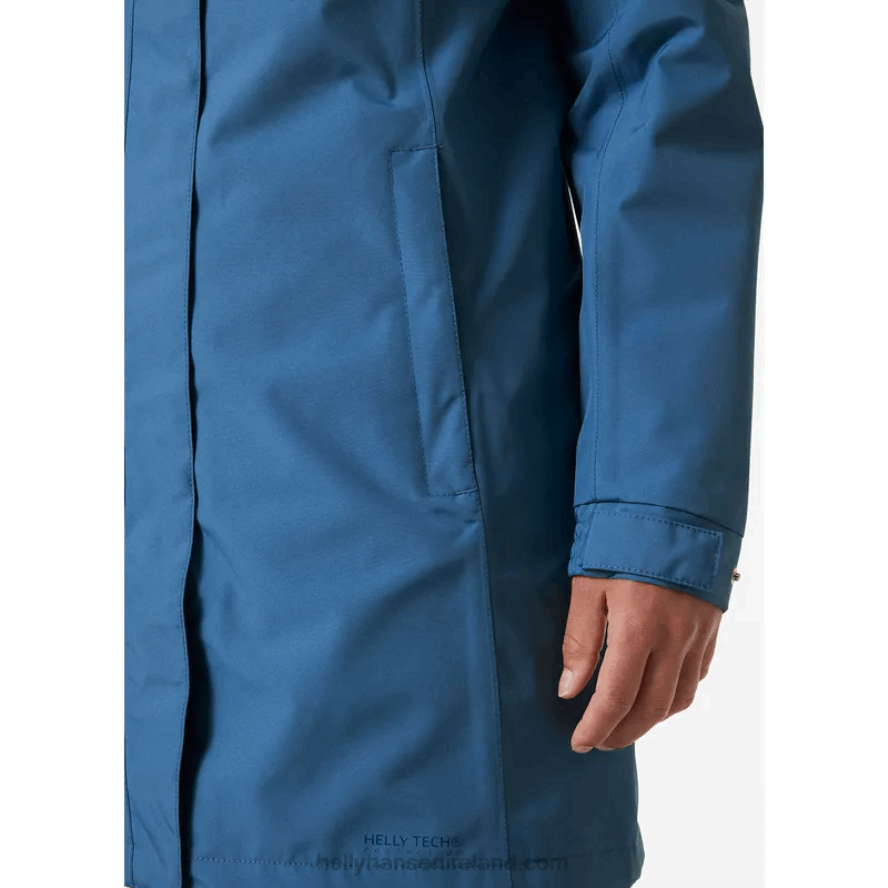 NAVY 8V222F1541 Helly-Hansen WOMEN'S ADEN LONG RAIN JACKET