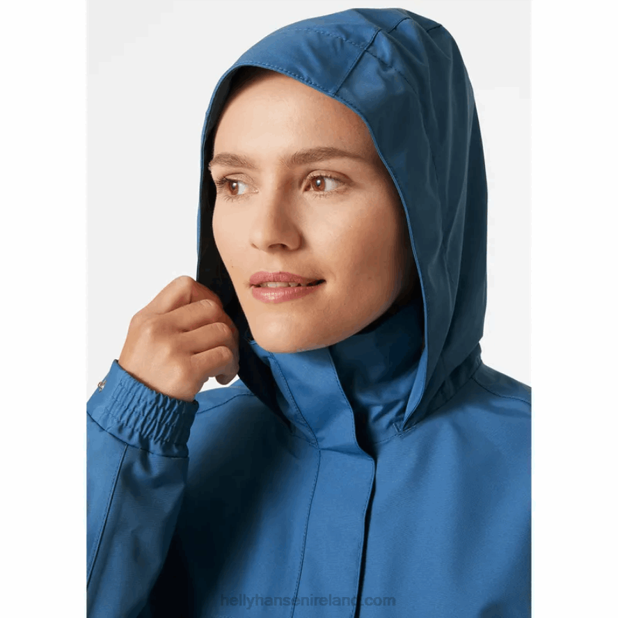 NAVY 8V222F1541 Helly-Hansen WOMEN'S ADEN LONG RAIN JACKET