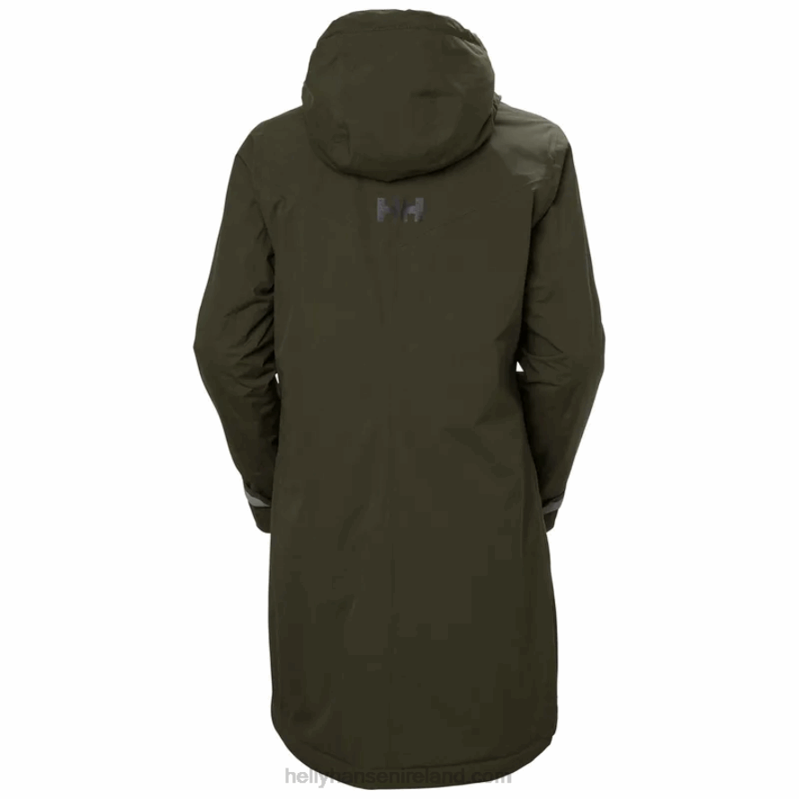 NAVY 8V222F1554 Helly-Hansen WOMEN'S ADORE INSULATED RAINCOAT