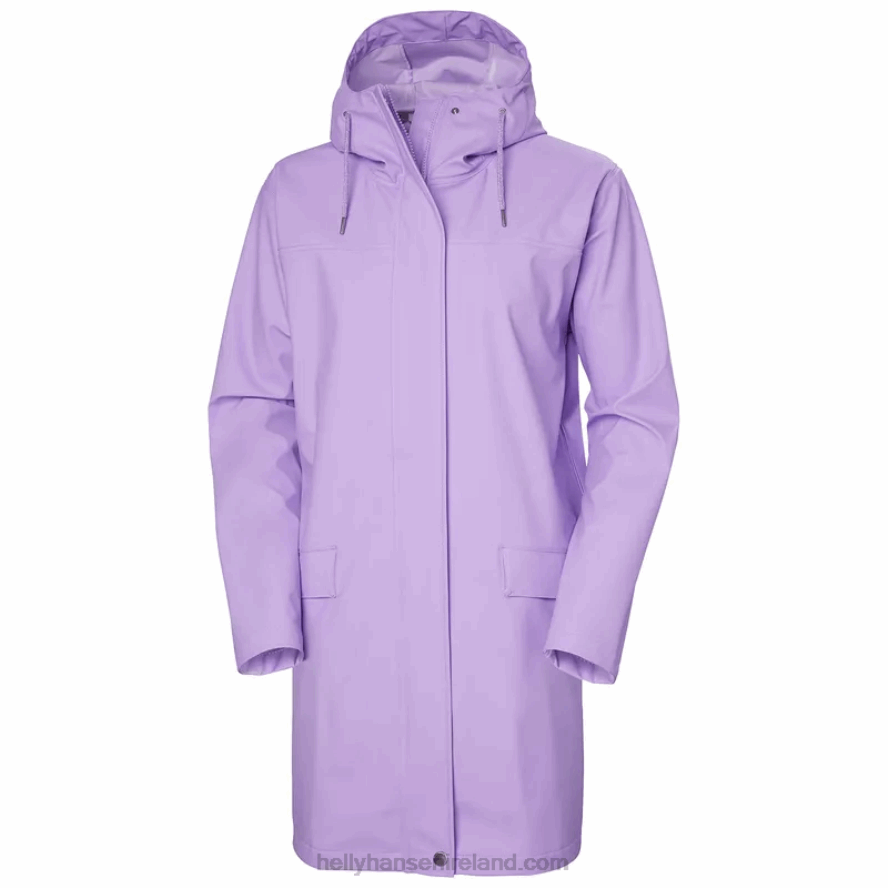 NAVY 8V222F1565 Helly-Hansen WOMEN'S MOSS RAINCOAT