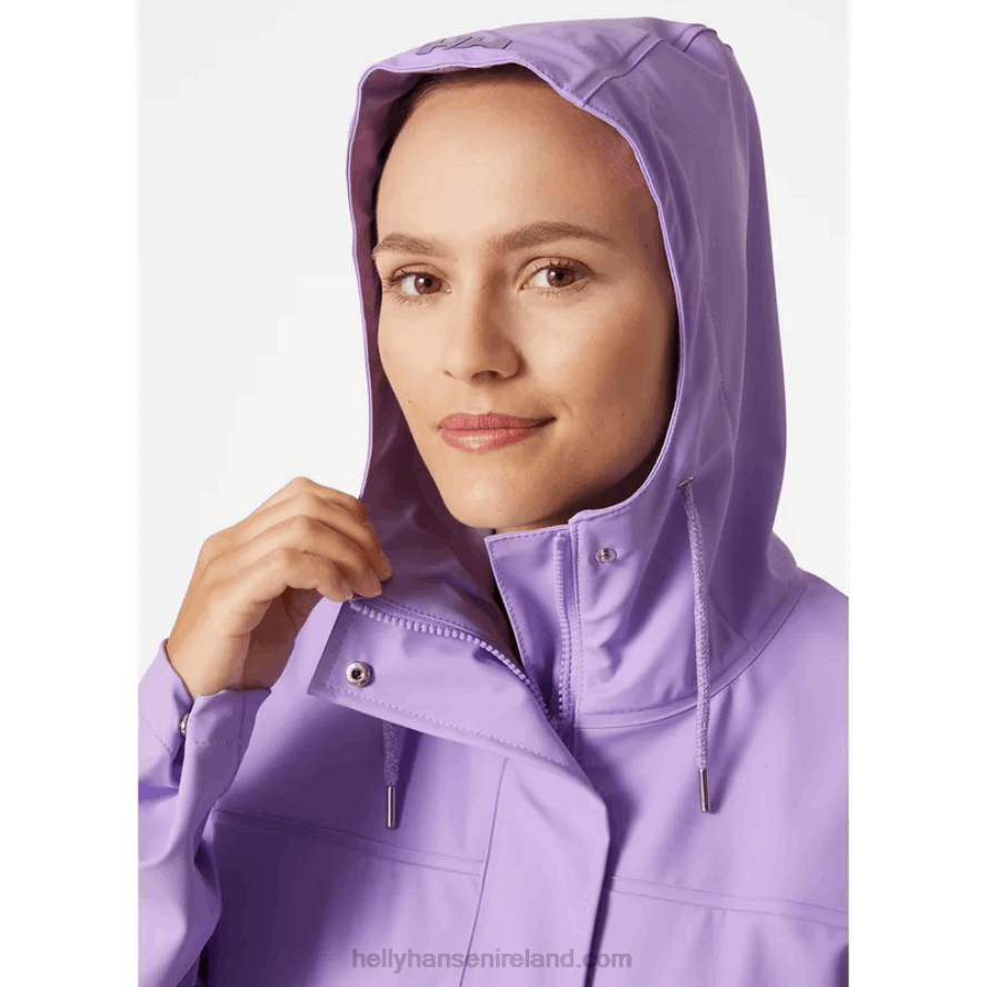 NAVY 8V222F1565 Helly-Hansen WOMEN'S MOSS RAINCOAT