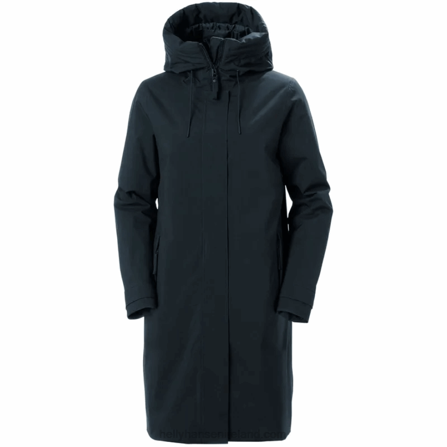 SAGE/BLACK 8V222F2587 Helly-Hansen WOMEN'S VICTORIA INSULATE RAINCOAT
