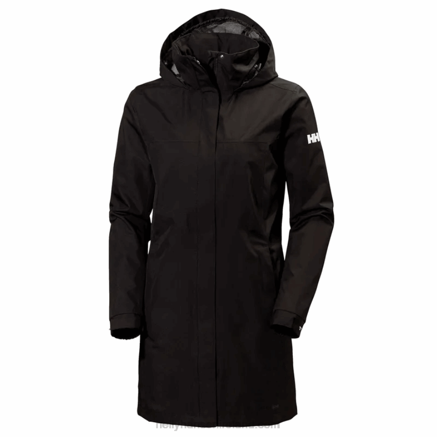 WHITE 8V222F1543 Helly-Hansen WOMEN'S ADEN LONG RAIN JACKET