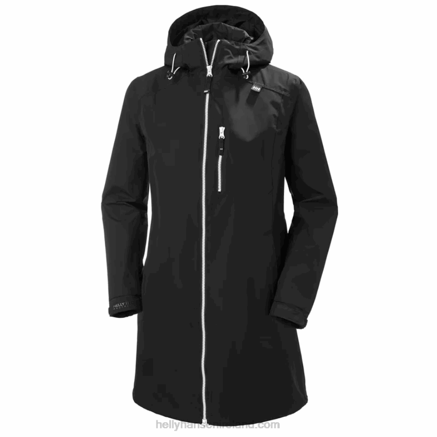 WHITE 8V222F1563 Helly-Hansen WOMEN'S LONG BELFAST JACKET