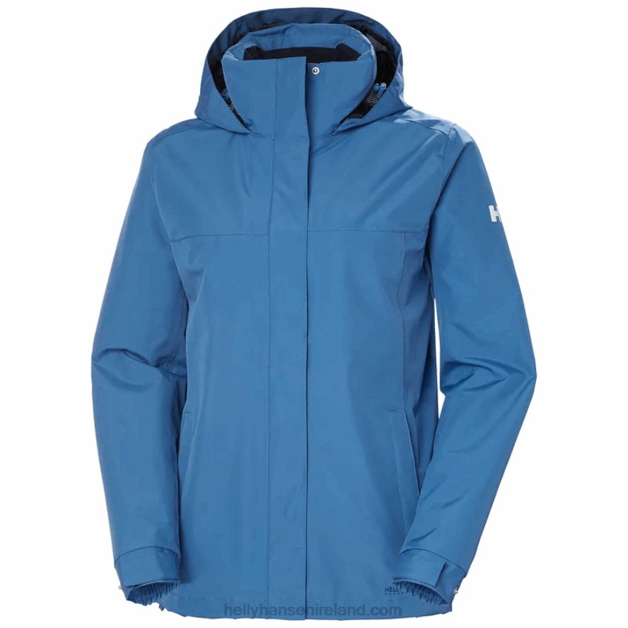 WHITE/NAVY 8V222F2578 Helly-Hansen WOMEN'S ADEN RAIN JACKET