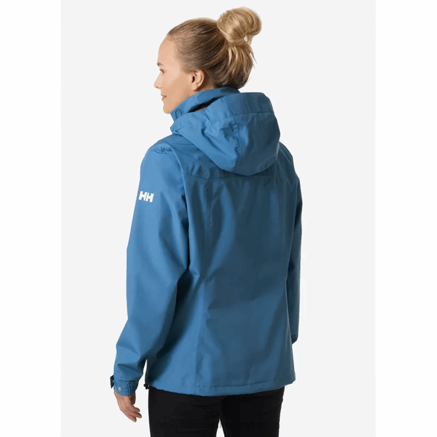WHITE/NAVY 8V222F2578 Helly-Hansen WOMEN'S ADEN RAIN JACKET