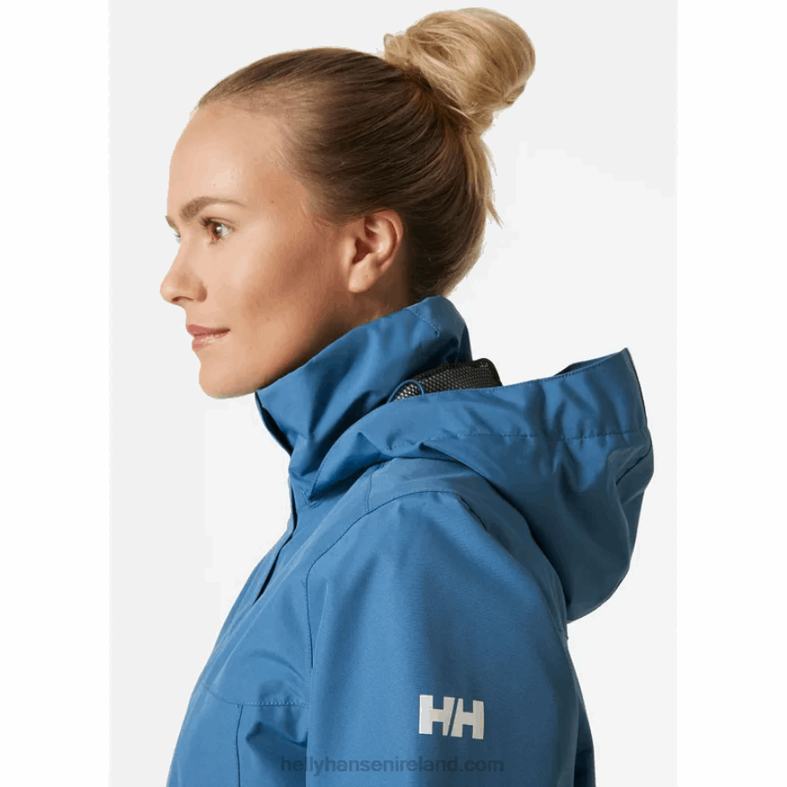 WHITE/NAVY 8V222F2578 Helly-Hansen WOMEN'S ADEN RAIN JACKET