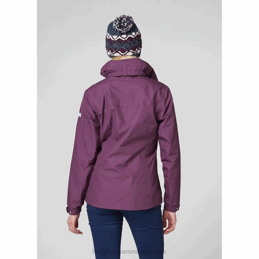 WHITE/NAVY 8V222F2578 Helly-Hansen WOMEN'S ADEN RAIN JACKET