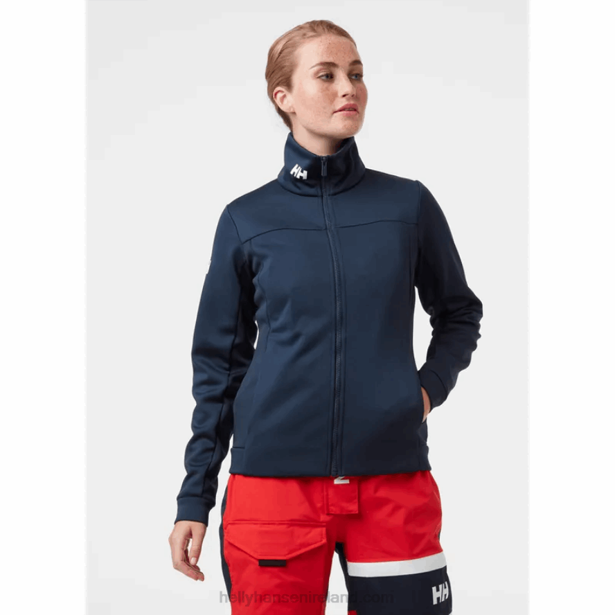 RED 8V222F1380 Helly-Hansen WOMEN'S CREW FLEECE JACKET