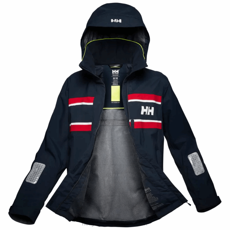 WHITE 8V222F1317 Helly-Hansen WOMEN'S SALTHOLM SAILING JACKET
