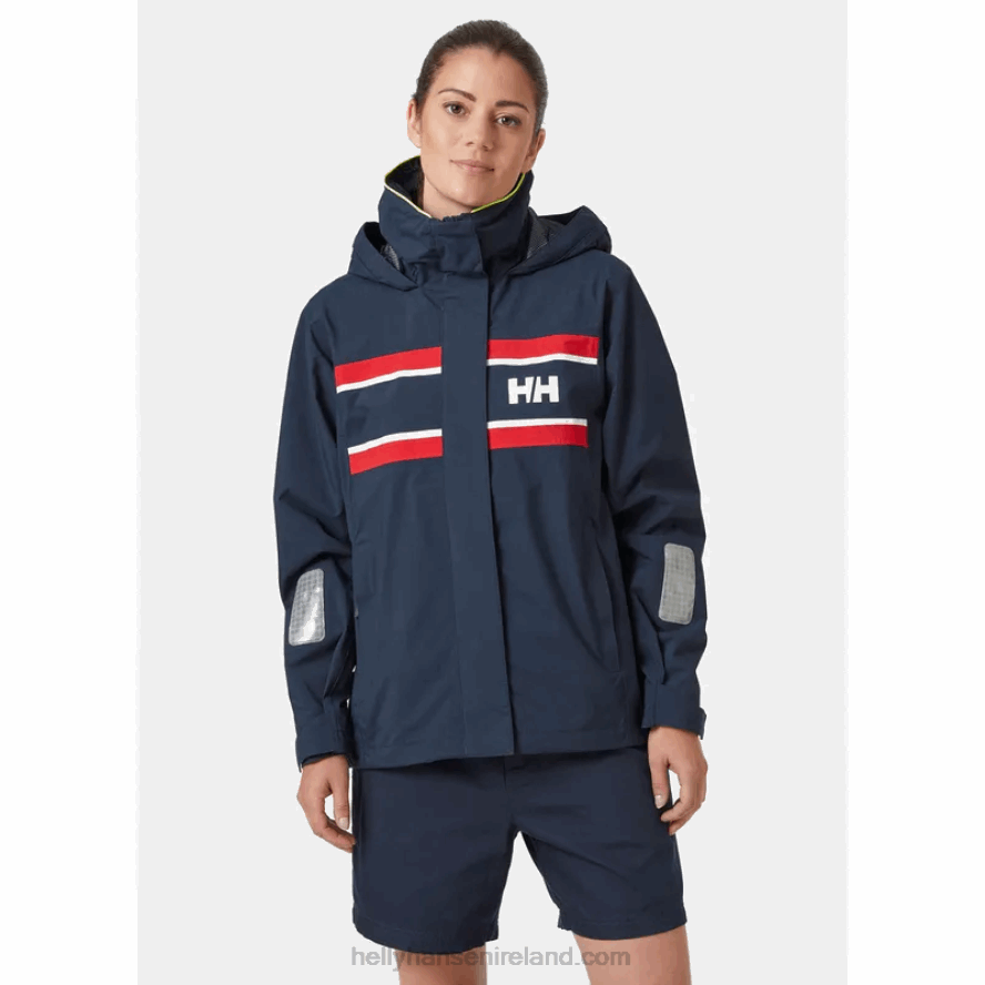 WHITE 8V222F1317 Helly-Hansen WOMEN'S SALTHOLM SAILING JACKET