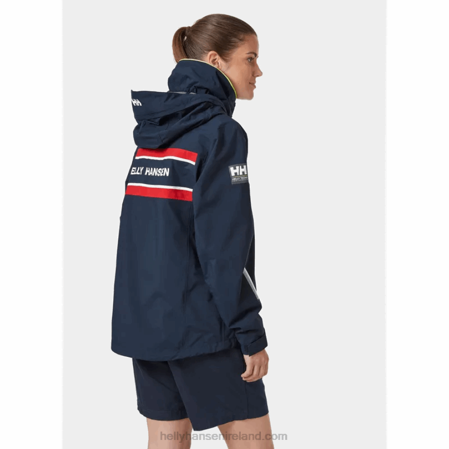 WHITE 8V222F1317 Helly-Hansen WOMEN'S SALTHOLM SAILING JACKET