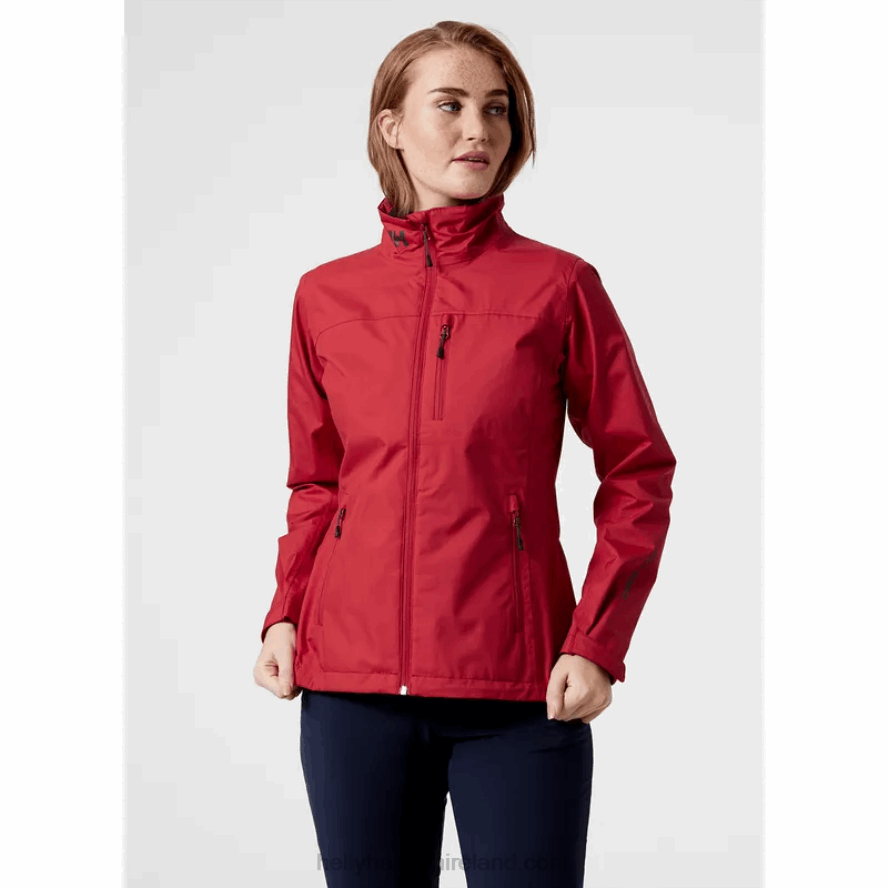 WHITE 8V222F1365 Helly-Hansen WOMEN'S CREW SAILING JACKET