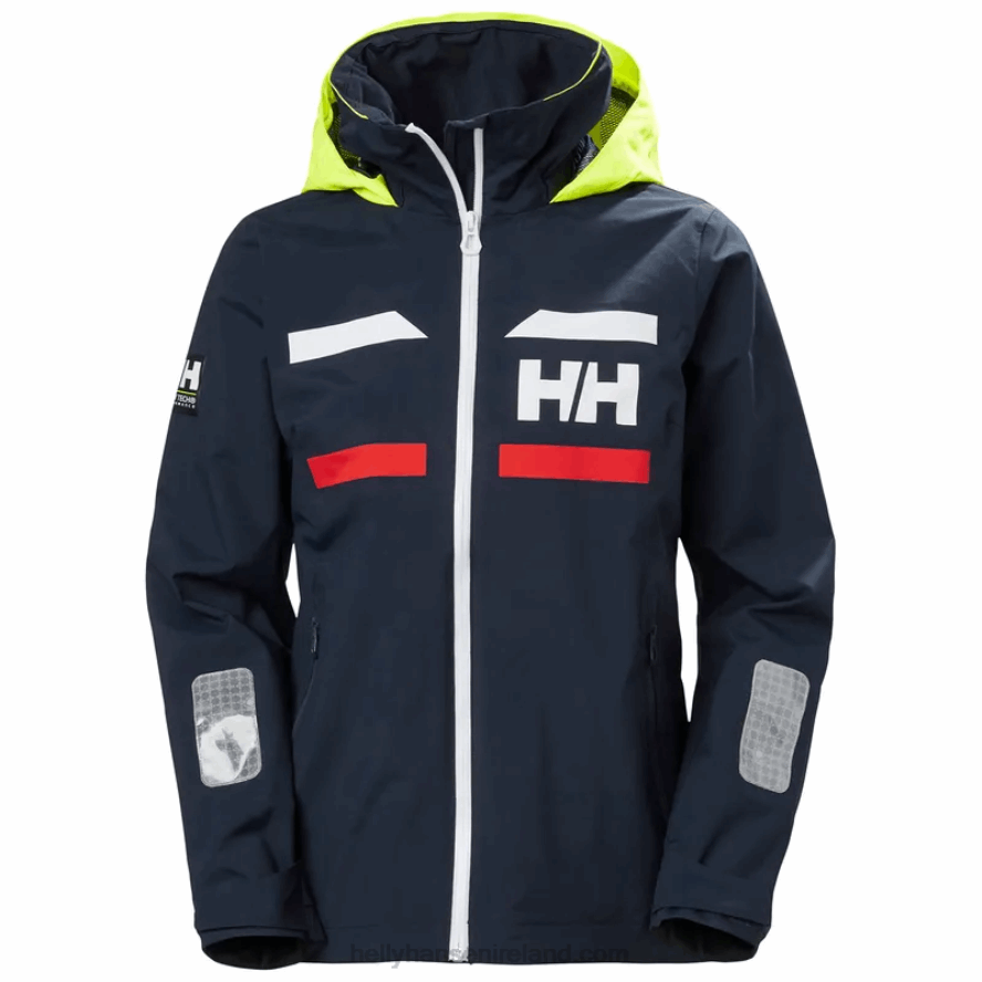 WHITE 8V222F1387 Helly-Hansen WOMEN'S SALT NAVIGATOR SAILING JACKET