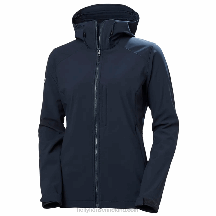 BLACK 8V222F1446 Helly-Hansen WOMEN'S PARAMOUNT HOODED SOFTSHELL JACKET